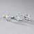 Stud earrings with sapphires and diamonds