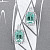 Earrings with beryls and diamonds