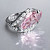 Ring with morganite and diamonds