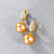 Earrings with golden South Sea pearls and diamonds
