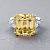 Ring with yellow sapphire and diamonds