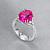 Ring with rubellite tourmaline and diamonds