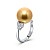 Ring with golden South Sea pearl and diamonds