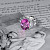 Ring with spinel and diamonds