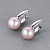 Earrings with freshwater pearls and diamonds