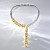 Necklace with yellow sapphires and diamonds