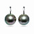 Earrings with Tahitian pearl