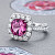 Ring with spinel and diamonds
