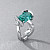 Ring with Lagoon tourmaline and diamonds
