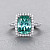 Ring with Lagoon tourmaline and diamonds