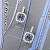 Earrings with purple-blue spinel and diamonds