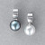 Earrings with South Sea and Tahitian pearls