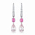 Earrings with spinels, morganites, and diamonds