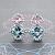 Earrings with morganites, aquamarines and diamonds