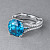 Ring with Cambodian zircon and diamonds
