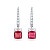 Earrings with tourmalines and diamonds