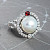 Ring with South Sea pearl, spinel, and diamonds