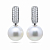 Earrings with South Sea pearls and diamonds