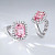 Ring with morganite and diamonds