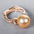 Ring with freshwater pearl and diamonds