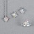 Stud earrings with sapphires and diamonds