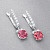 Earrings with tourmalines and diamonds