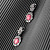 Earrings with conch pearls and diamonds