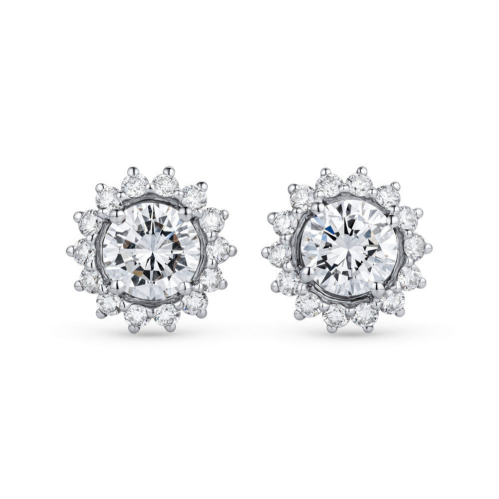 Diamond stud earrings картинка 1