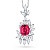 Pendant with spinel and diamonds
