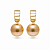 Earrings with golden South Sea pearls