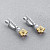 Earrings with yellow sapphires and diamonds