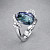 Ring with unheated tanzanite and diamonds