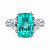 Ring with paraiba tourmaline and diamonds