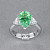 Ring with paraiba tourmaline and diamonds