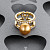 Ring with golden South Sea pearl and diamonds