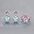 Earrings with morganites, aquamarines and diamonds