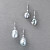 Earrings with Tahitian baroque pearls and diamonds