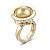 Ring with golden South Sea pearl and diamonds