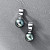 Earrings with Tahitian pearls