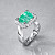 Ring with paraiba tourmaline and diamonds