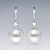 Earrings with South Sea pearls and diamonds