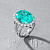 Ring with paraiba tourmaline and diamonds