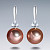 Earrings with freshwater pearls and diamonds