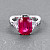 Ring with Mahenge spinel and diamonds