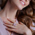 Ring with morganite and diamonds
