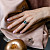 Ring with mint tourmalines and diamonds