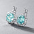Earrings with сambodian zircons and diamonds