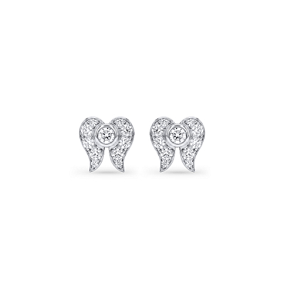 Earrings with diamonds