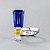 Ring with a yellow sapphire, tanzanite, and diamond