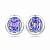 Earrings with lavender tanzanites
